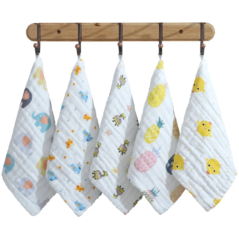 

1Pc Baby Bibs Towel For Newborn Bedding Muslin Cotton Infant Towels Bath Soft Cloth Toddler Bib Size 25*25cm