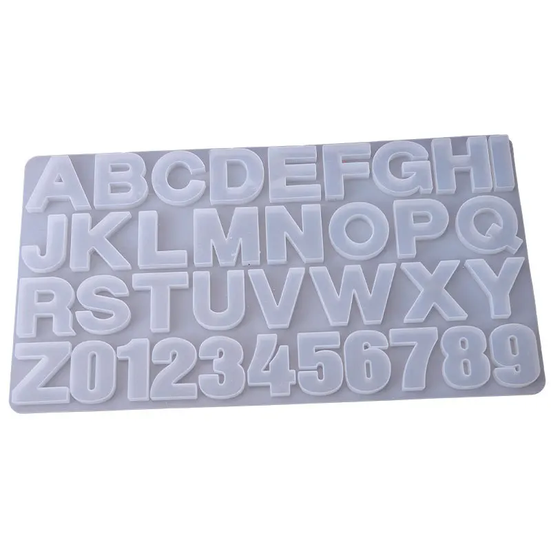 

1pcs UV Resin 26 Letters Silicone Mold 3D Alphabet & Number Epoxy Resin Mold For DIY Craft Supplies Tools