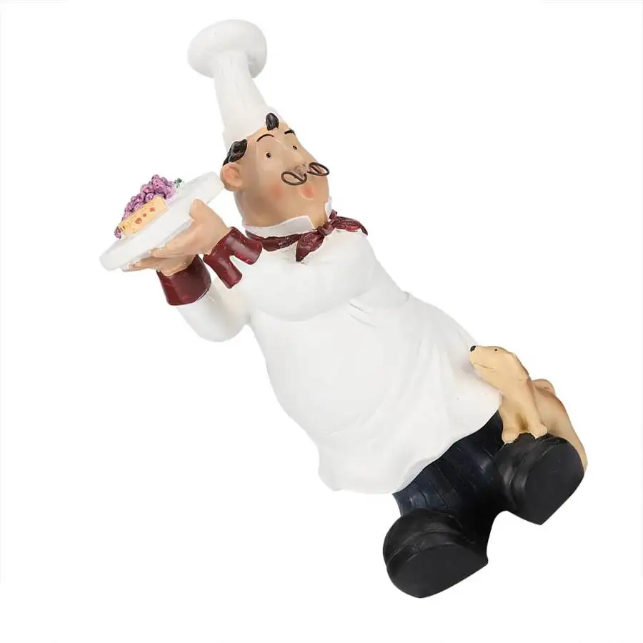 Фигурки шеф повара 10 дюймов милые полимерные фигурки для ресторана мини