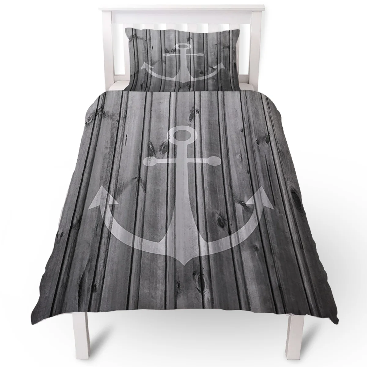 Пододеяльник с серой текстурой древесины пододеяльник подушка чехол комплект