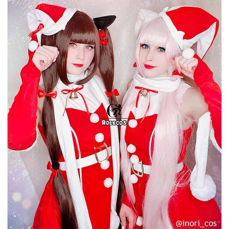 Женский Рождественский костюм для косплея ROLECOS Nekopara красное платье