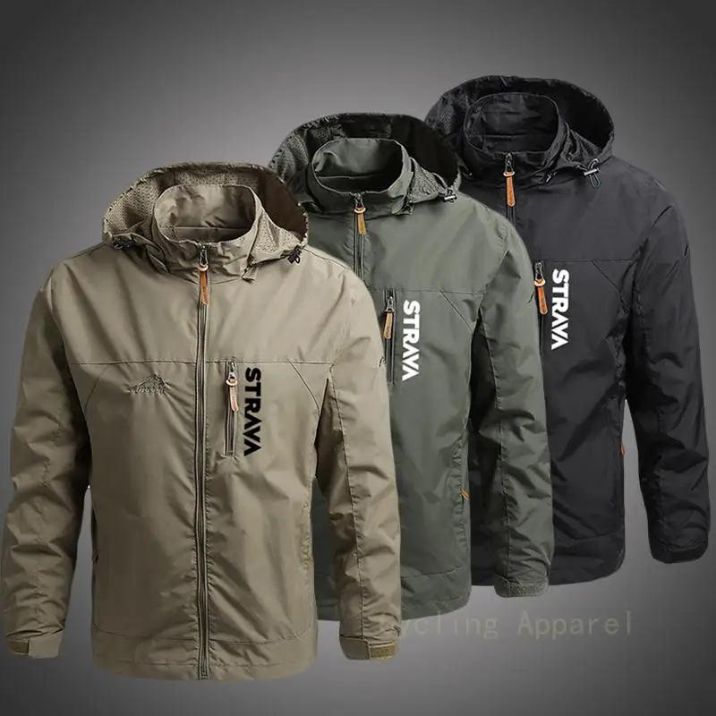 

Ветровка мужская с капюшоном, дышащая одежда для езды на велосипеде, горнолыжного спорта, водонепроницаемая