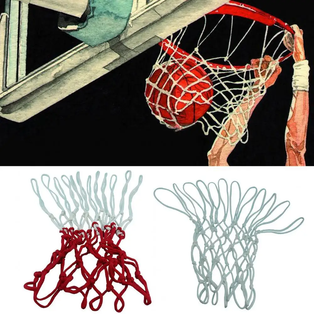 2 шт. 12 пряжек стандартная баскетбольная сетка PE высокопрочная износостойкая