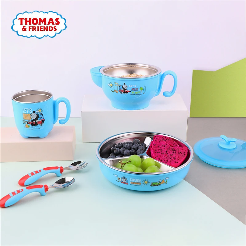 С принтом из мультфильма Томас и его друзья Детская посуда вилка ложка набор