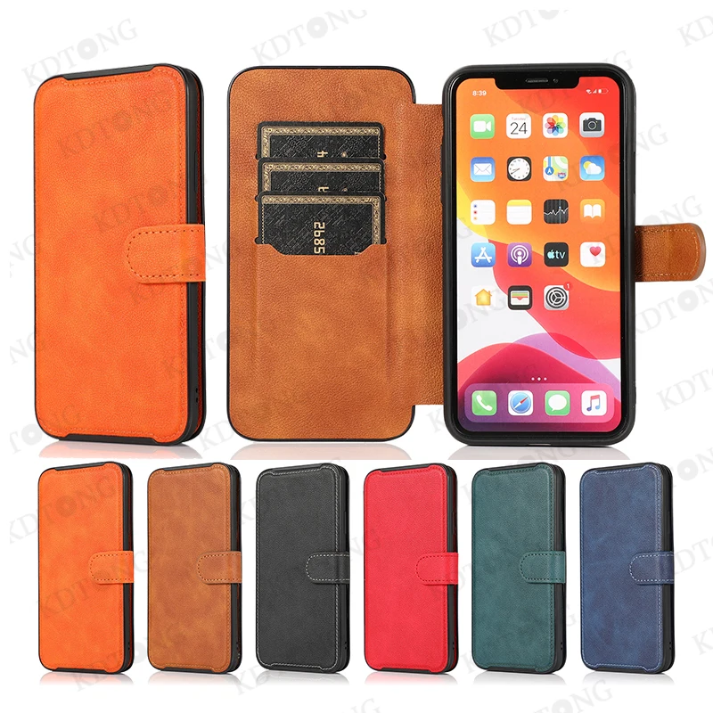 

Fashion Leather Case For iPhone 12 11 XS Pro Max Mini X XR 8 7 6 Plus SE 2020 With Bracket Shockproof Phone Cover Coque Capa