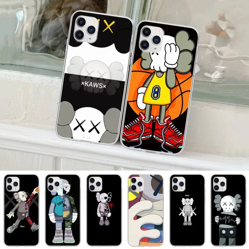 

Super K-kaws Boys Clear Phone Case For Samsung A12 5G A71 4G A70 A52 A51 A40 A31 A21S A20 A50 A30 S Transparent Funda