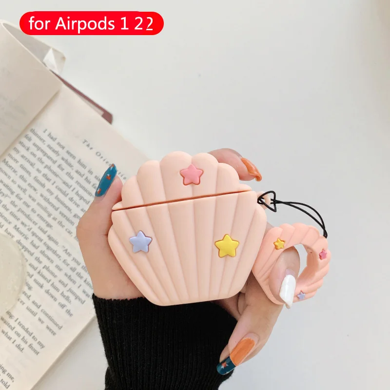 224 Мультяшные беспроводные bluetooth наушники чехол для Apple Airpods 1 2 Симпатичные Силиконовые Мягкие коробки гарнитура оболочка для Airpods защитный чехол - Цвет: 224