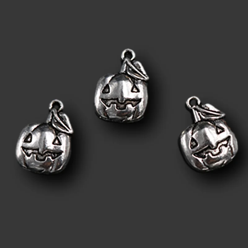 10 шт. посеребренные подвески в стиле хип-хоп черная волшебная тыква Джек DIY
