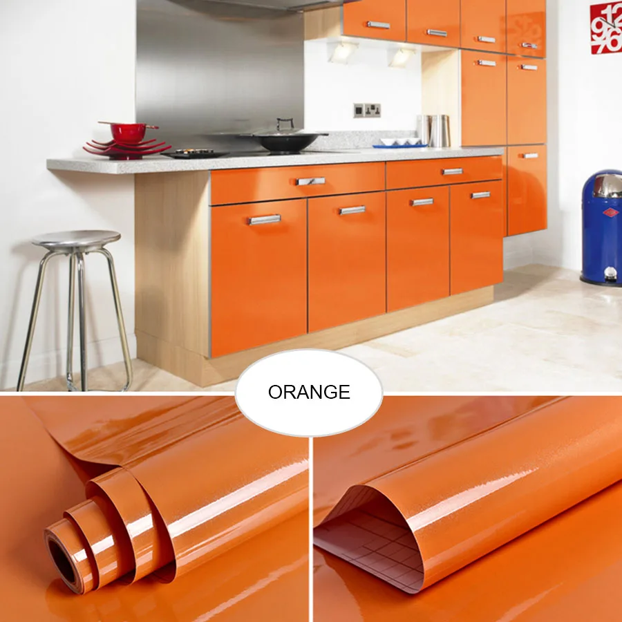 

Pearl White DIY Decorative Film PVC Self adhesive Wall paper Furniture Renovation Stickers Kitchen Cabinet Waterproof Wallpaper