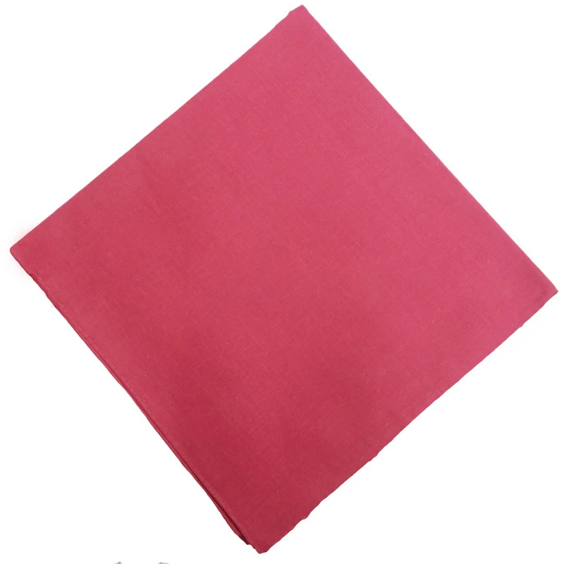 Однотонная цветная бандана в стиле хип-хоп многофункциональные 100% хлопковые