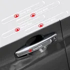 4 шт., прозрачные силиконовые наклейки на дверную ручку автомобиля