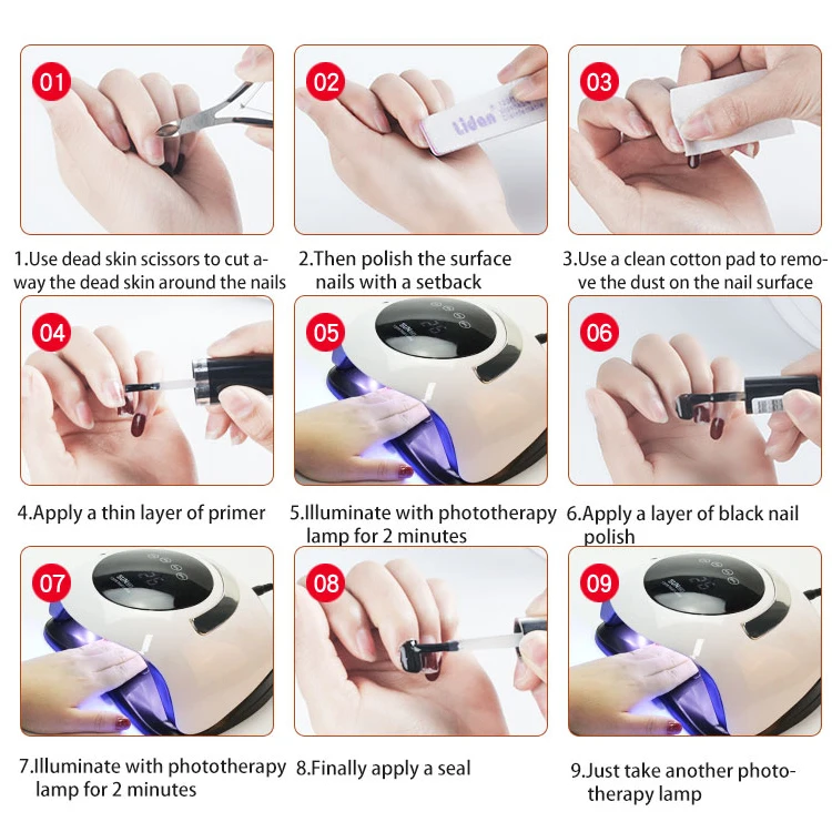 Маникюрный Инструмент 120 Вт высокомощная быстроотверждаемая сушилка с