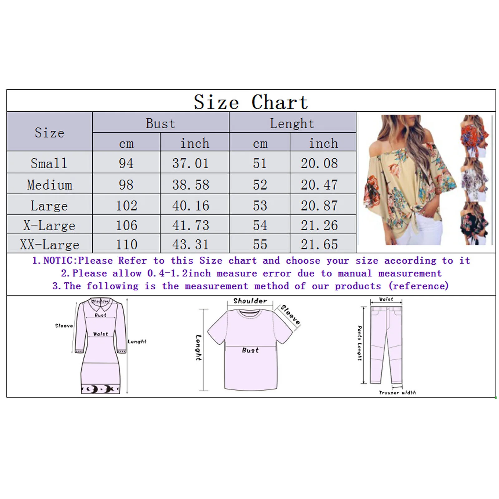 

Vintage Off-shoulder Blouse Womens 3/4 Flared Bell Sleeve Flora Printed Tunics Top Plus Size Casual Blouses Ropa De Mujer 2021 &