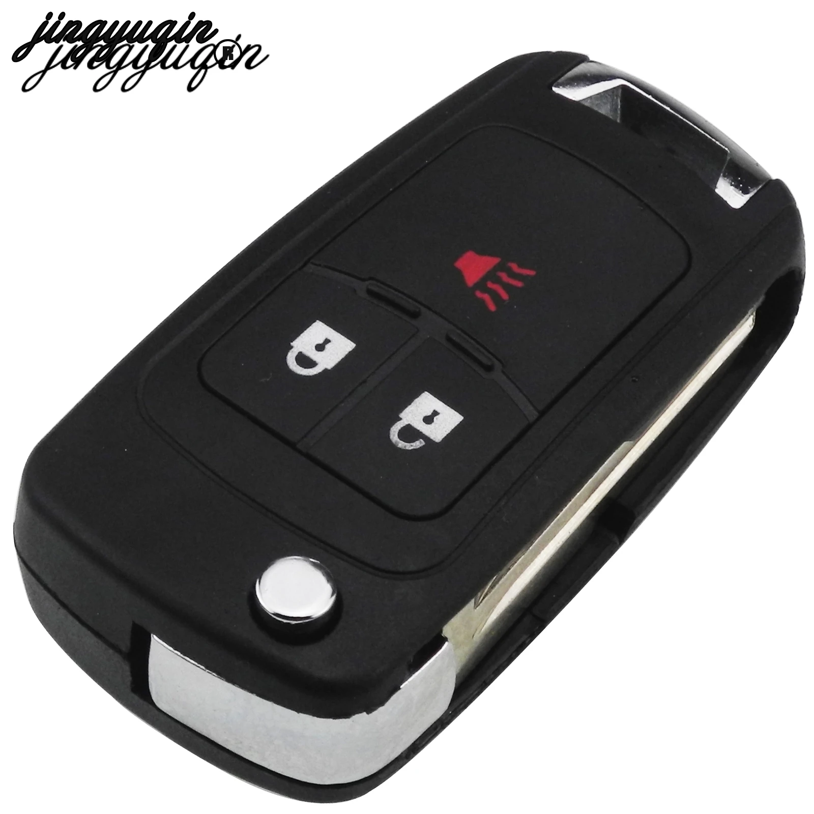Сменный складной чехол jingyuqin для дистанционного ключа с 3 кнопками CHEVROLET Cruze Spark Flip