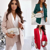 2021 autumn and winter new ol temperament professional self cultivation small suit jacket fashion all match womens clothing