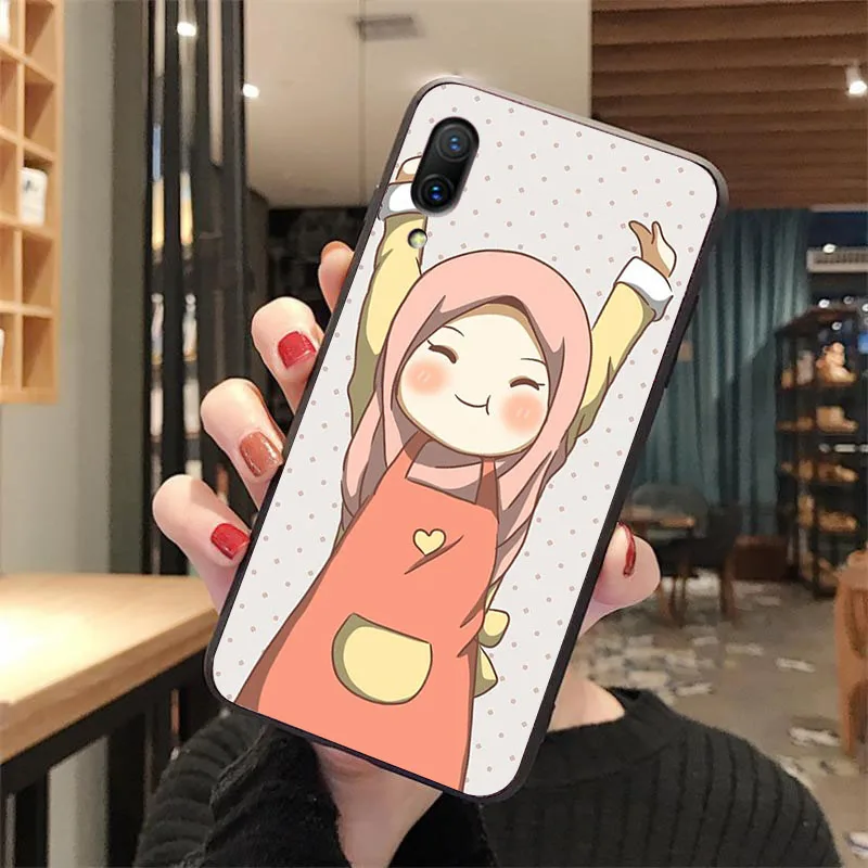 Милые мусульманских девочек черный мягкий чехол для телефона из ТПУ vivo y53 y55 y66 y67
