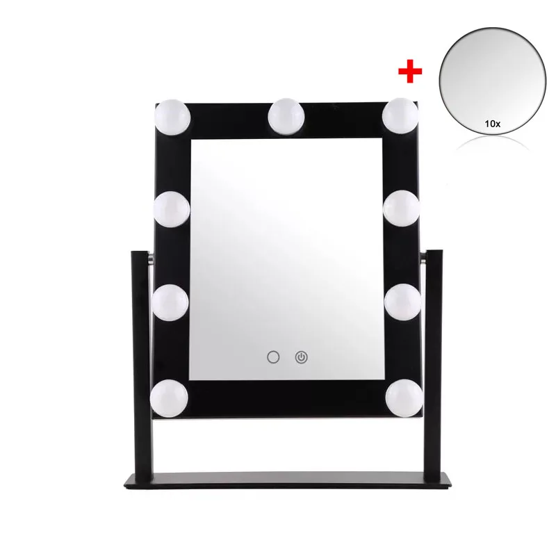 Зеркало для макияжа с подсветкой регулируемое зеркало туалетный столик функцией