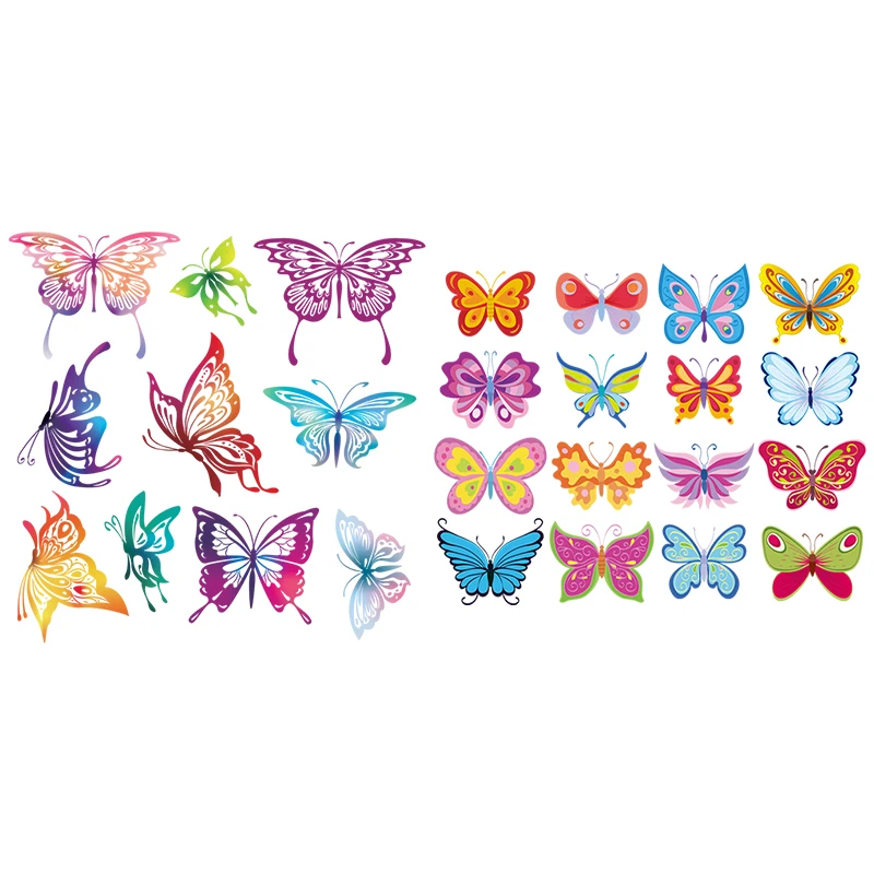 Бабочки патчи железо на переноске Diy украшения парчи для одежды модные моющиеся