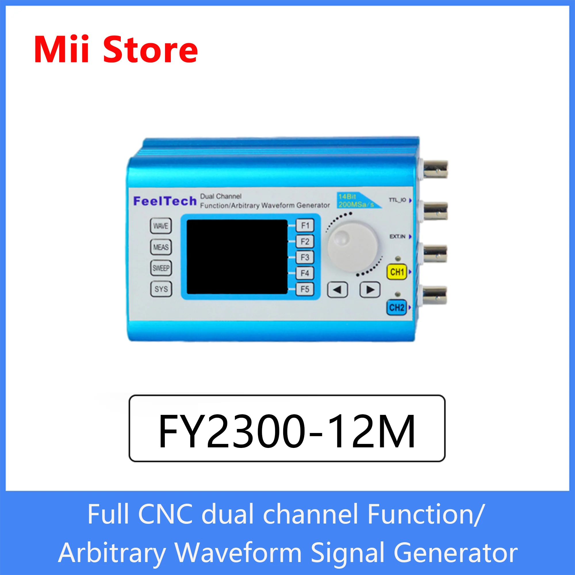 Feeltech FY2300 12M Digital DDS Dual-Channel Function Frequency Meter Multifunctional Higher Stability Signal Generator