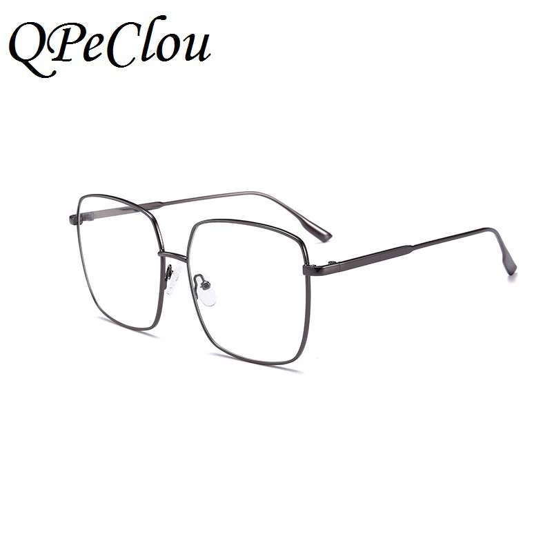 Новинка 2021 винтажные металлические Квадратные прозрачные очки женские модные