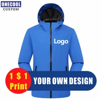 fashion zipper thin jacket custom logo embroidery personal company brand print photo 6 colors outdoor windbreaker onecool 2021