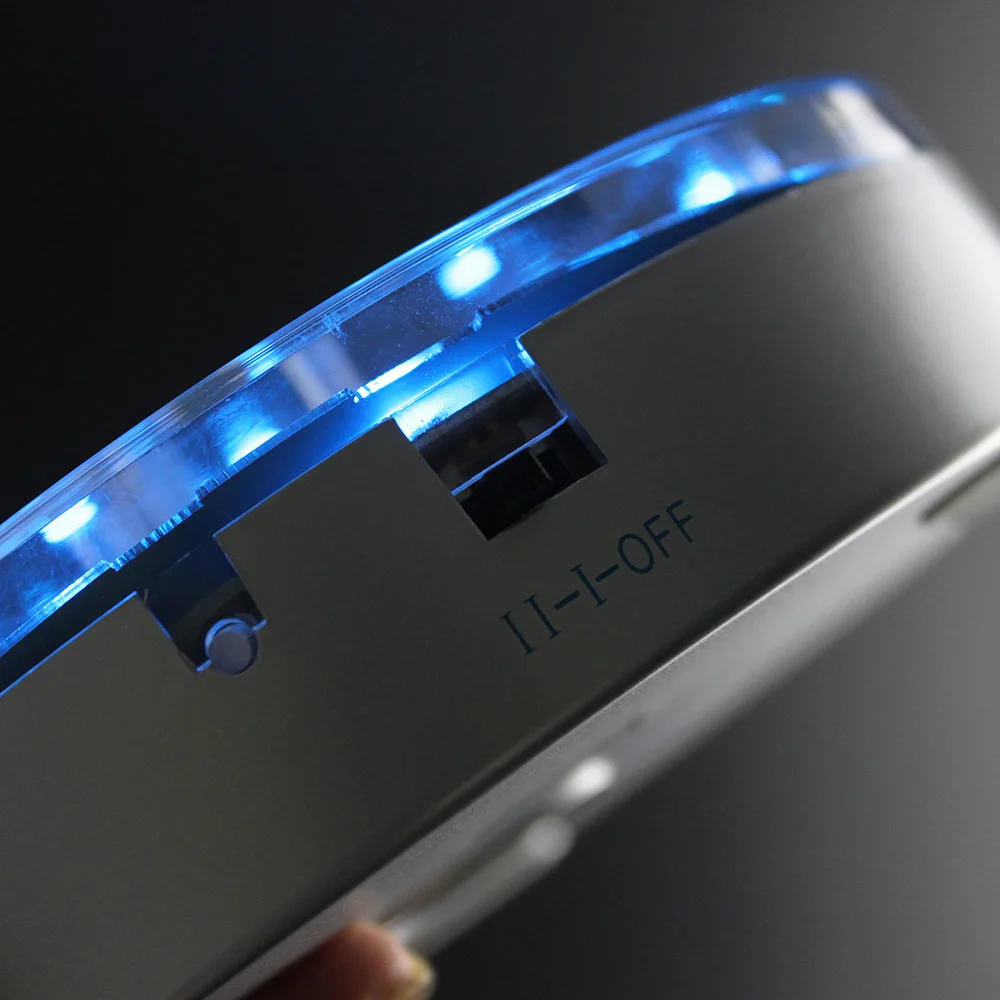 Круглая светодиодсветильник подсветка для кальяна 6 дюймов вазы разноцветная RGB