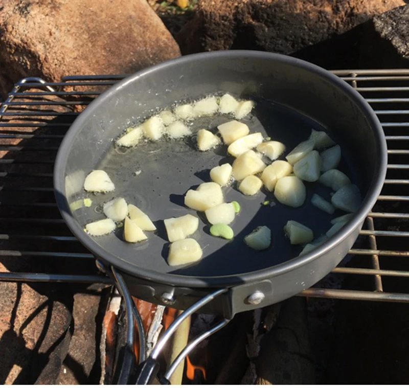 Походная посуда на 4-5 человек набор для готовки открытом воздухе кемпинга