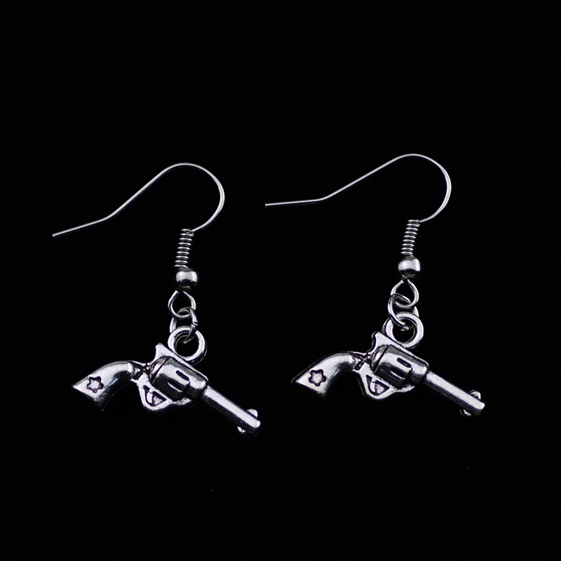 Пистолет ожерелье из сплава пистолет Подвески ручной работы висячие серьги