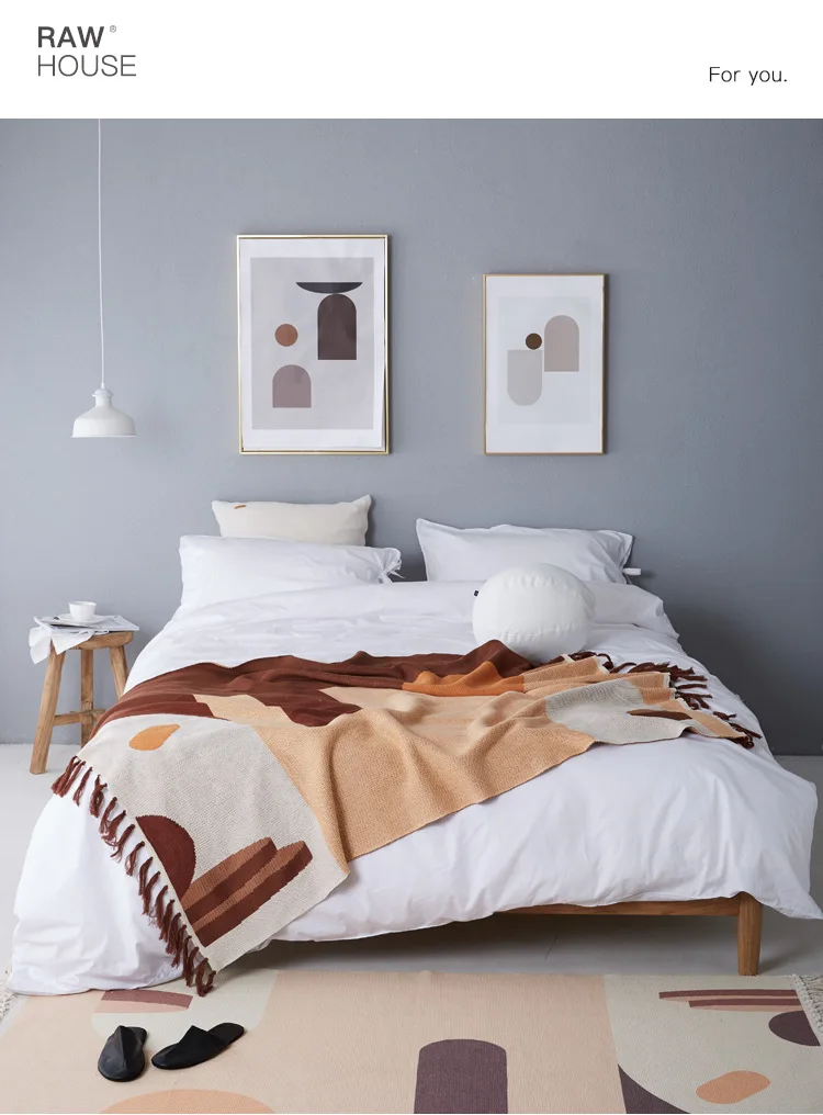 Геометрический диван одеяло для отдыха этнический стиль линия гобелен не