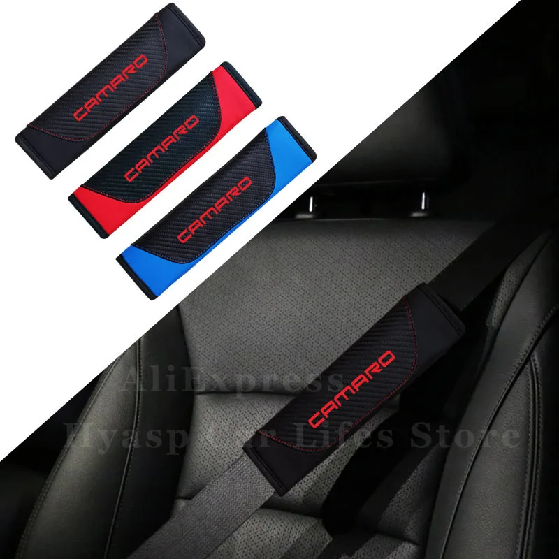 Car Seat Belt Cover for Chevrolet Camaro Comfortable Auto Shoulder Pad Safety Belt Protection Car Accessories Interior