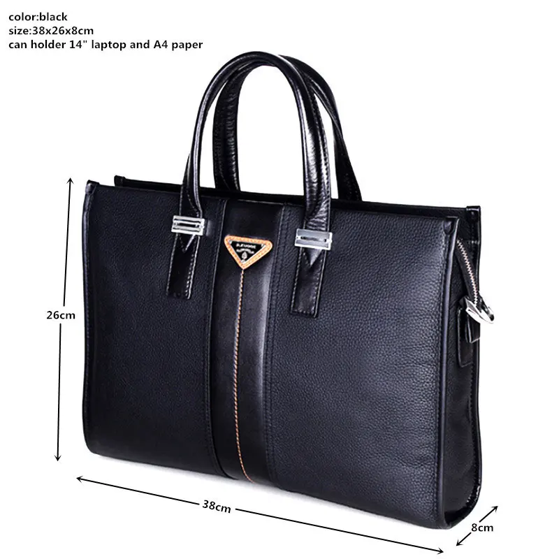 Fashion Genuine Leather Men Bag Business Male Shoulder Bag Handbags Men Briefcase Laptop Bag