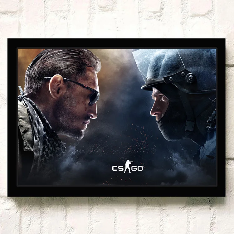 

Игровой плакат CS GO, Картина на холсте для интерьера, Мужская фотография для дома, бескаркасные художественные принты