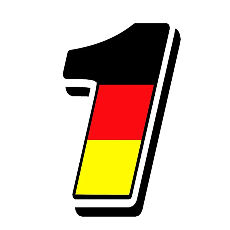 

Виниловые наклейки с немецким флагом и номерами, 13 х10 см
