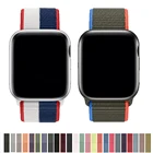 Ремешок нейлоновый для Apple watch band 44 мм 40 мм 42 мм 38 мм 41 мм 45 мм 41 45, браслет для смарт-часов, iWatch 3 4 5 se 6 7