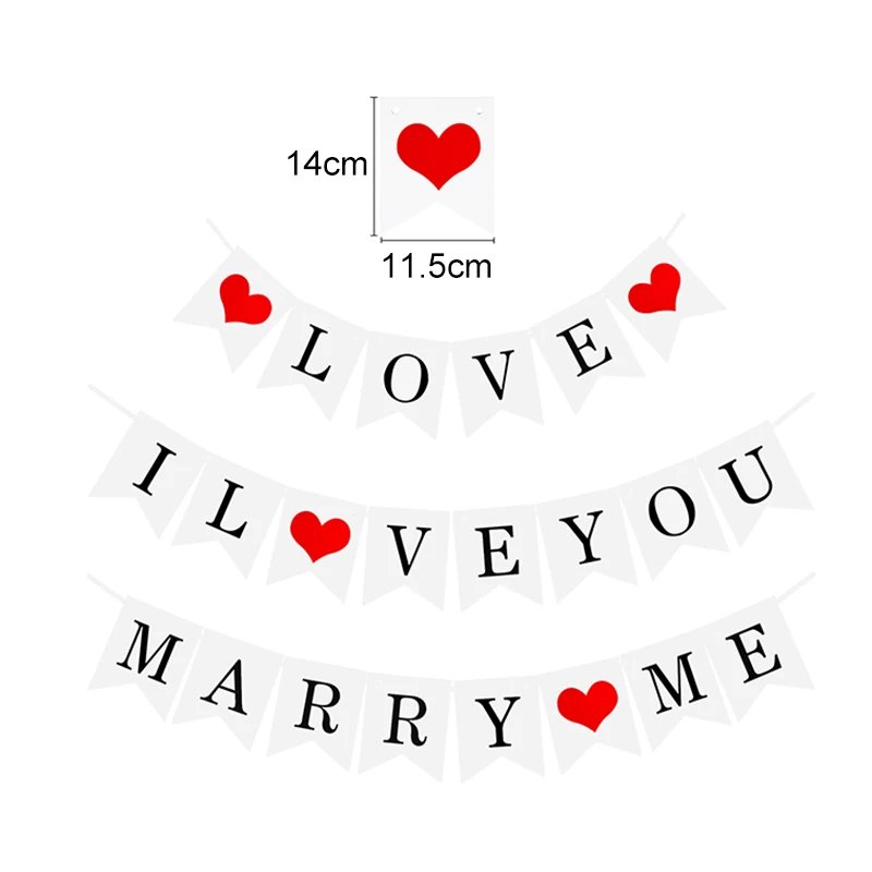 

Just Married Banner Decoration Wedding Banner Marry Me Paper Garland Bunting Country Wedding Decoration Valentine's Day Supplies