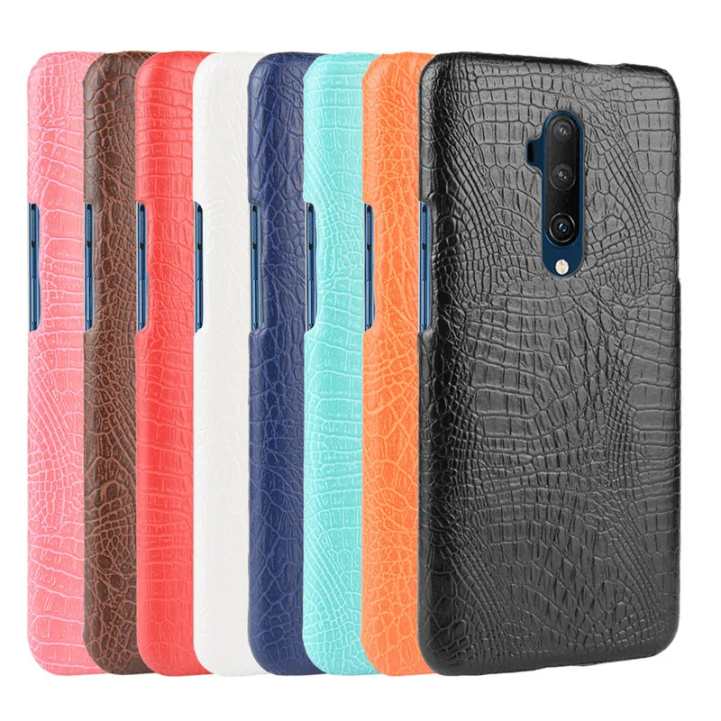 One Plus7T Pro Чехол для OnePlus 7T чехол Роскошный PC жесткий TPU PU крокодиловый телефона