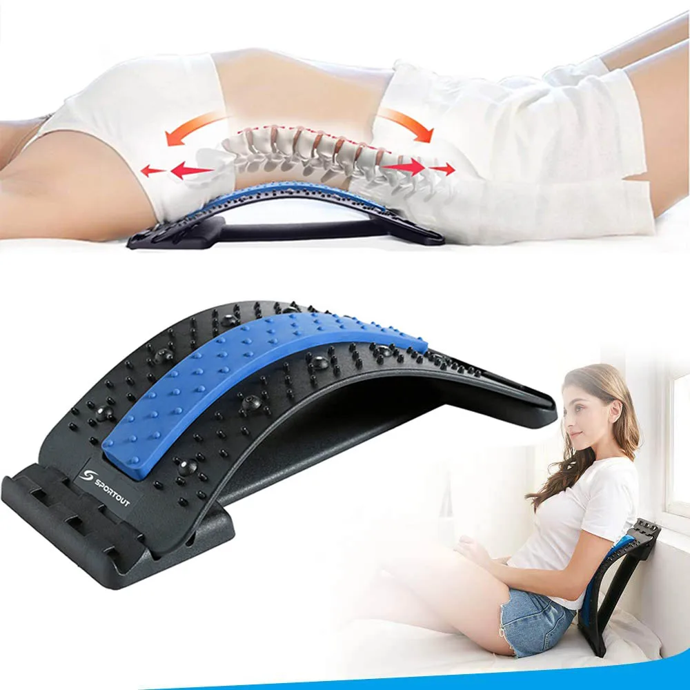 

Back Massager Lumbar Support Stretcher with Magnetic Acupressure Points for Pain Relief Chronic Herniated Disc Sciatica