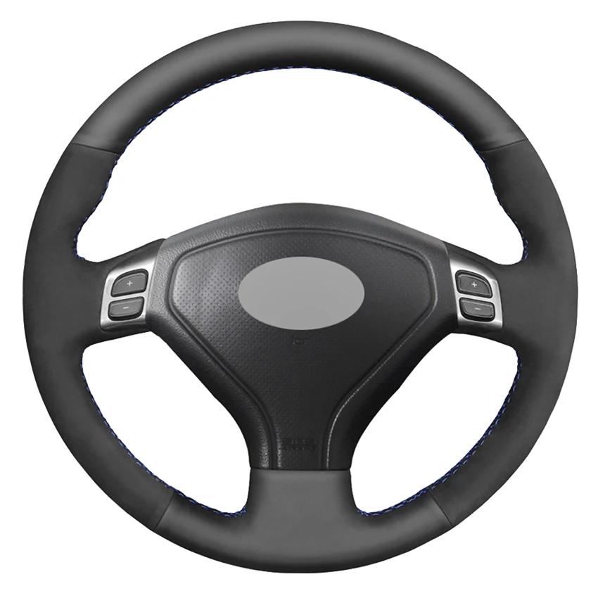 

Black Suede Leather Hand-stitched Car Steering Wheel Cover For Subaru Forester 2004-2006 Outback 2004 2005 Legacy 2004-2006