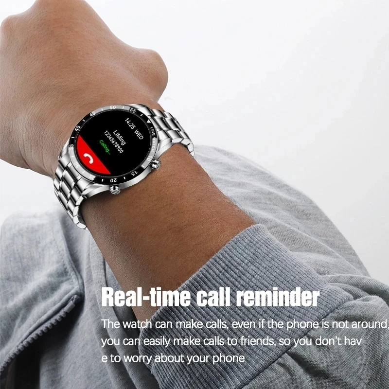 

LIGE fashion Full circle touch screen Men Smart Watches IP68 Waterproof Sport Fitness Watch Luxury Dial Call Smart Watch for men