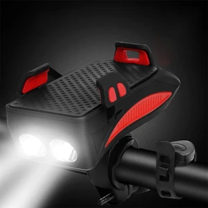 Bike Accessories Lantern Multifunction Bike Light With Phone Holder Bicycle Highlight 2000/4000mAh Power Bank Cycling Flashlight