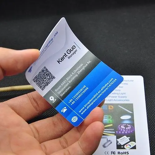 

Free design pvc cards matt glossy plastic business cards 0.38mm thicknessanti scratch waterproof name cards