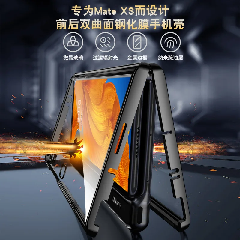 for huawei mate xs case for huawei mate xs 5g case double sided anti falling magneto creative magnetic absorption protective free global shipping
