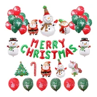 christmas foil balloons santa claus snowman christmas inflatable toy new year christmas party decoration