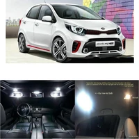 led interior car lights for kia picanto 2017 room dome map reading foot door lamp error free 7pc