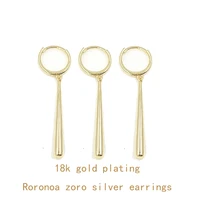 roronoa zoro earring for roronoa zoro cosplay earring daily wear high quality anime fans gift 925 silver earring