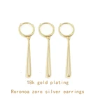 Серьги Roronoa zoro для косплея ророноа Зоро, повседневная одежда, высококачественные серьги из серебра 925 пробы для фанатов аниме, подарок
