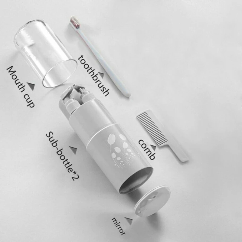 New Travel Toiletries Storage Cup Toothbrush Toothpaste Bathroom Accessories outdoor travel sports storage bottle Dropshipping