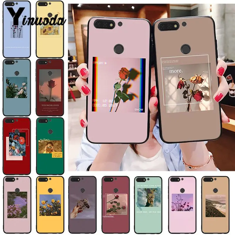 

Yinuoda Great art prints flowers Sunflower Rose Phone Case for Huawei Honor 8A 8X 9 10 20 Lite 7A 5A 7C 10i 9X pro Play 8C