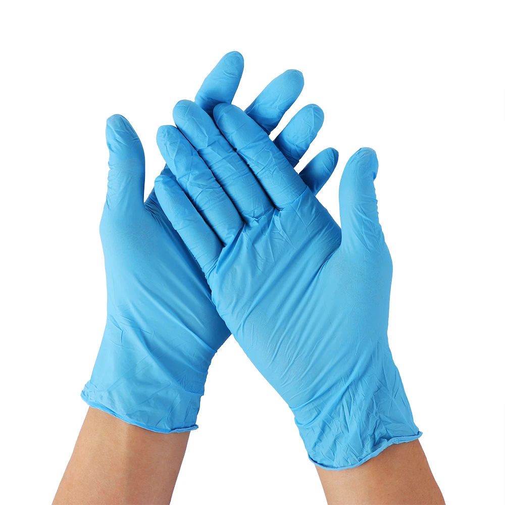 Nitrile Gloves Новые детские перчатки камуфляжные утепленные Лыжные рукавицы детские зимние уличные водонепроницаемые ветрозащитные перчатки для сноуборда - Цвет: Nitrile Gloves