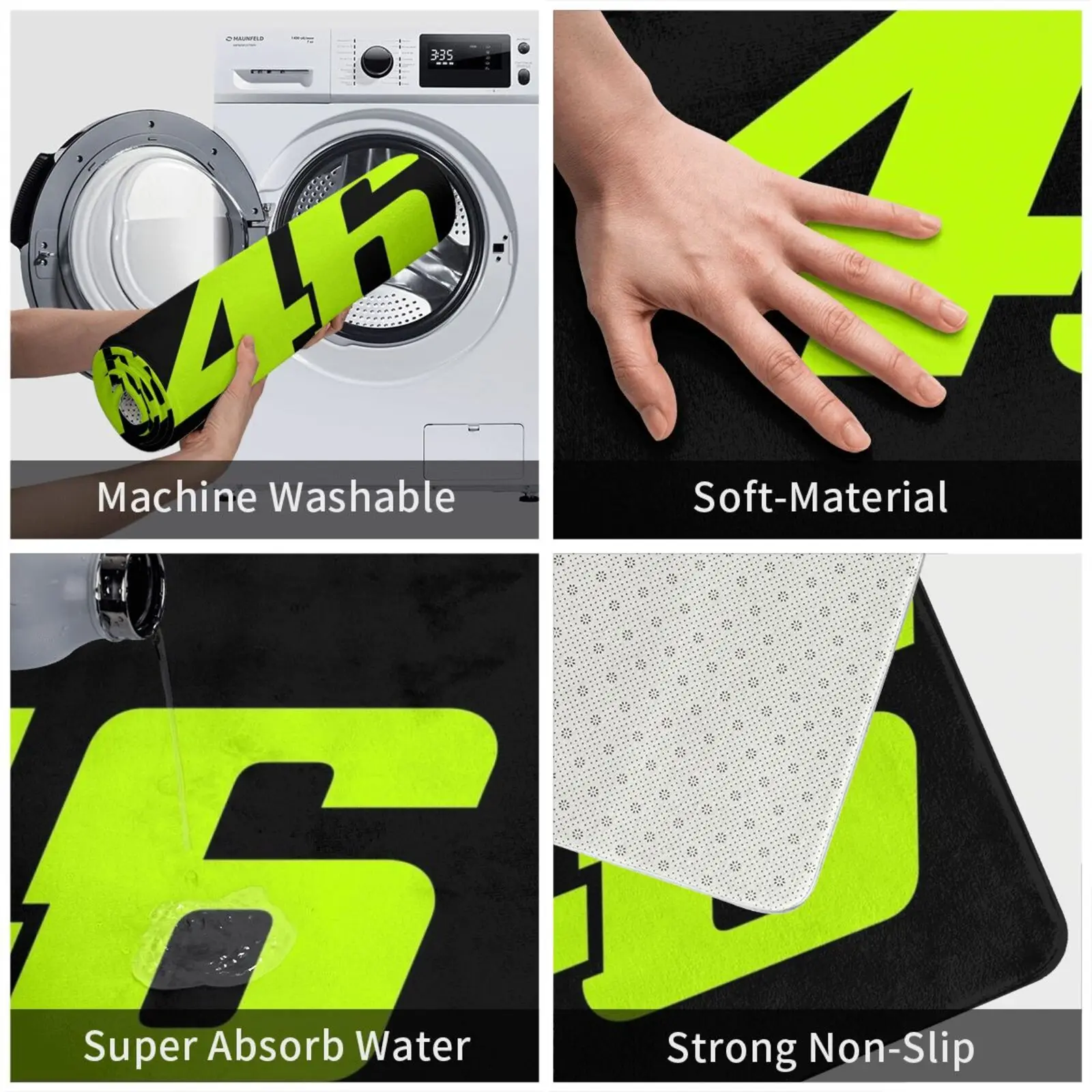 Зеленый коврик для входной двери 46 ванной киокушинкай каратэ ката Шотокан боевые